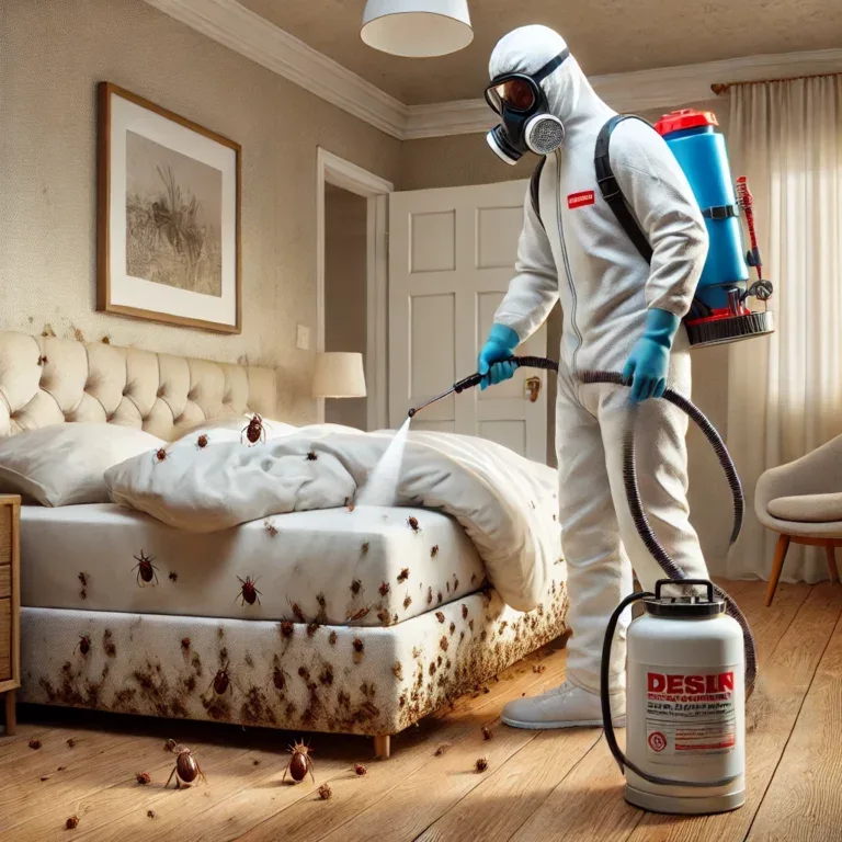 Désinfection d’une chambre infestée de punaises de lit à Biot.