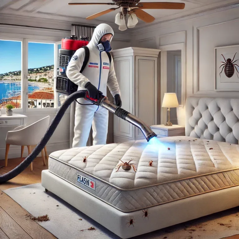Traitement Thermique contre les Punaises de Lit dans une Chambre à Cannes par Flash 3D Désinfection