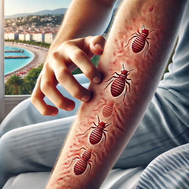 Piqûres de Punaises de Lit à Nice - Signes d'Infestation avec Piqûres
