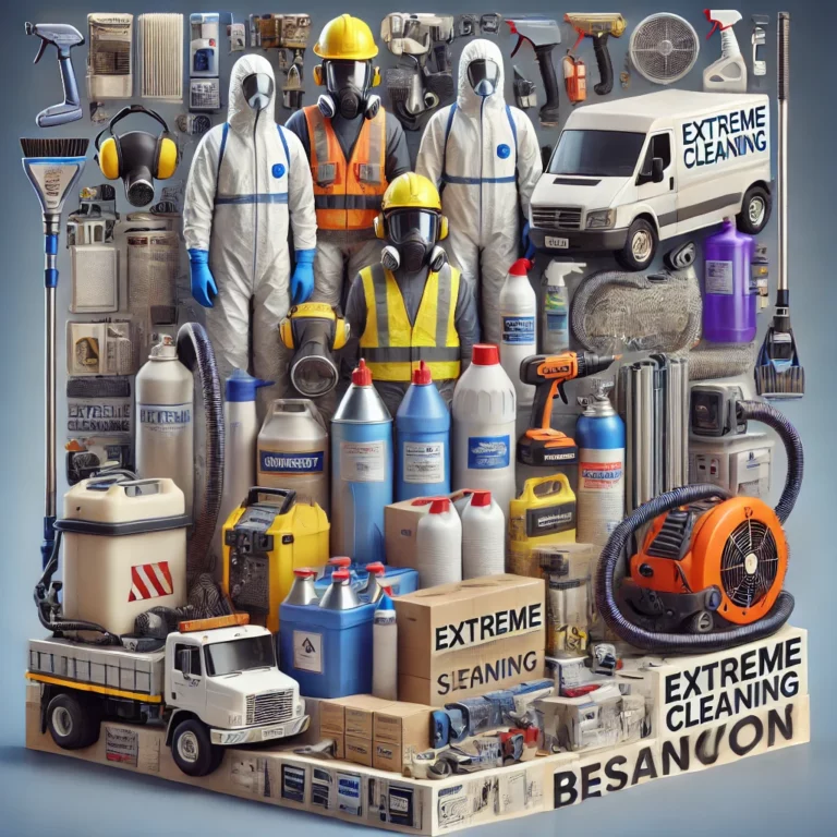 Présentation du matériel utilisé pour le nettoyage industriel à Besançon