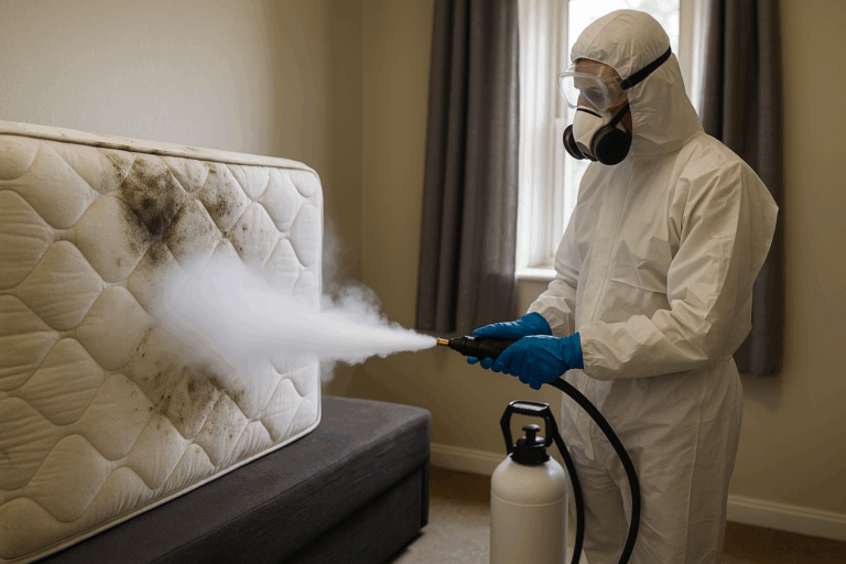 Traitement cryogénique sur matelas infesté de punaises de lit à Dijon